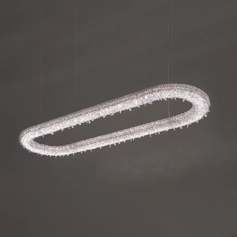 comet oval manooi crystal chandelier