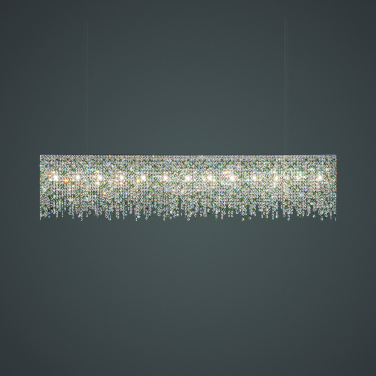 linea crystal chandelier