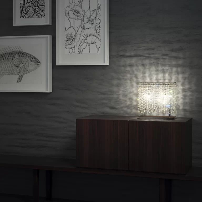 linea table lamp manooi crystal scaled