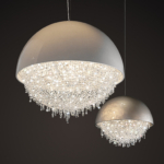 Ozero crystal pendant lamp