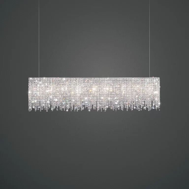 linea chandelier crystal