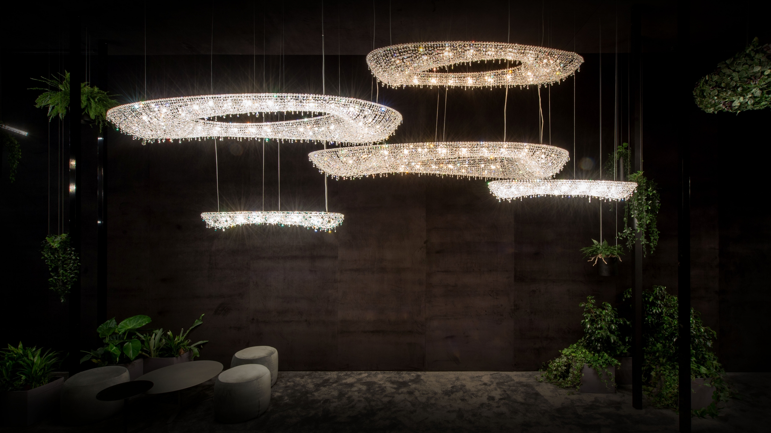 Artica chandelier at Euroluce